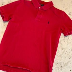 Ralph Lauren polo in red.